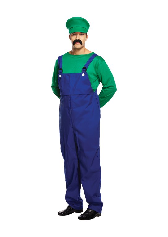 Green Super Workman (One Size) Adult Fancy Dress Costume