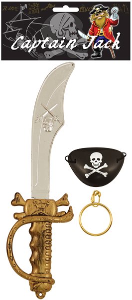 Pirate Cutlass Sword and Accessories Set - Children's Fancy Dress