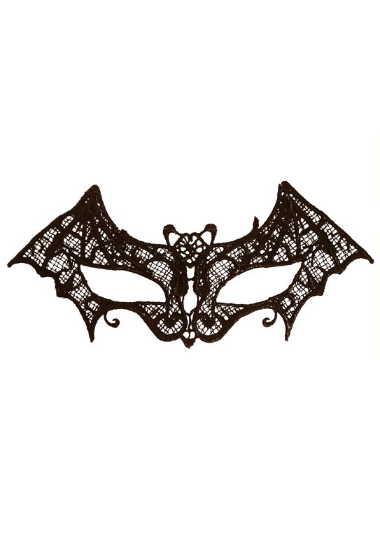 Black Lace Bat Mask
