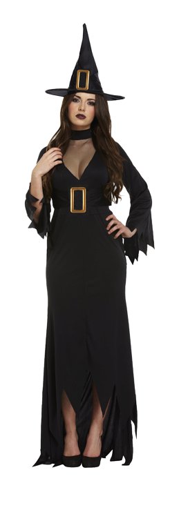 Black Witch (Plus Size) Adult Fancy Dress Costume