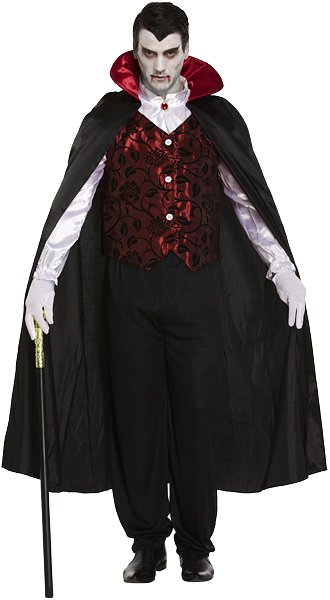 Deluxe Vampire (One Size) Adult Fancy Dress Costume