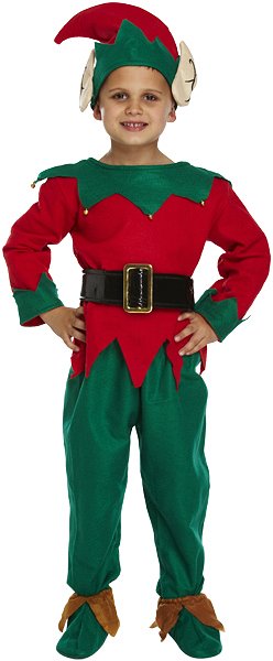 Children's Christmas Elf Costume (Small / 4-6 Years)