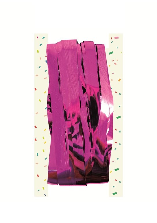Hot Pink Foil Door Curtain (92x244cm)
