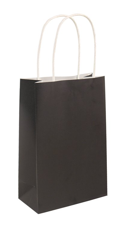 Black Paper Party Bag with Handles