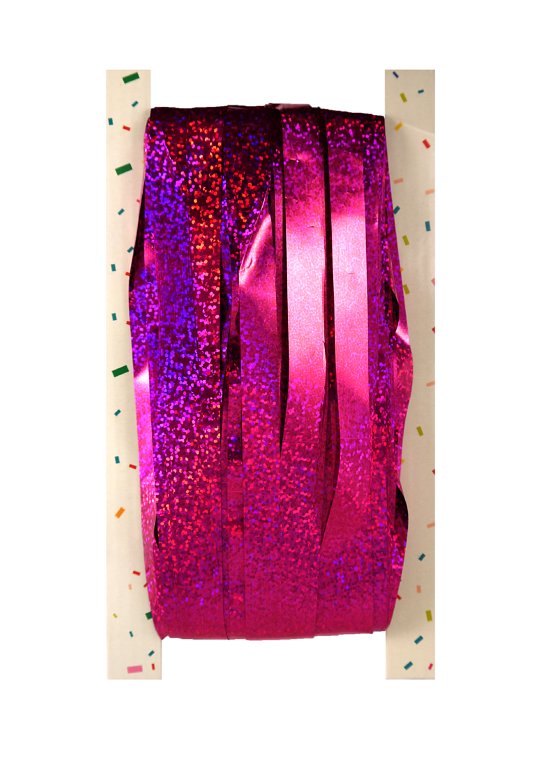 Hot Pink Holographic Foil Door Curtain (92x244cm)