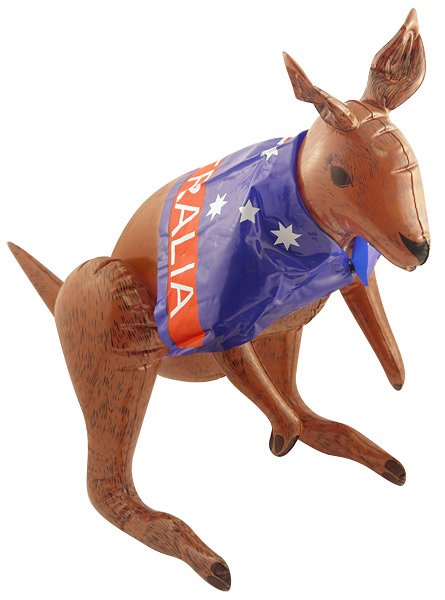 Inflatable Kangaroo with Australian Flag Print (70cm)