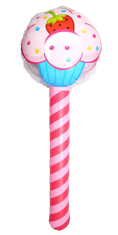 Inflatable Cupcake Stick (76cm)