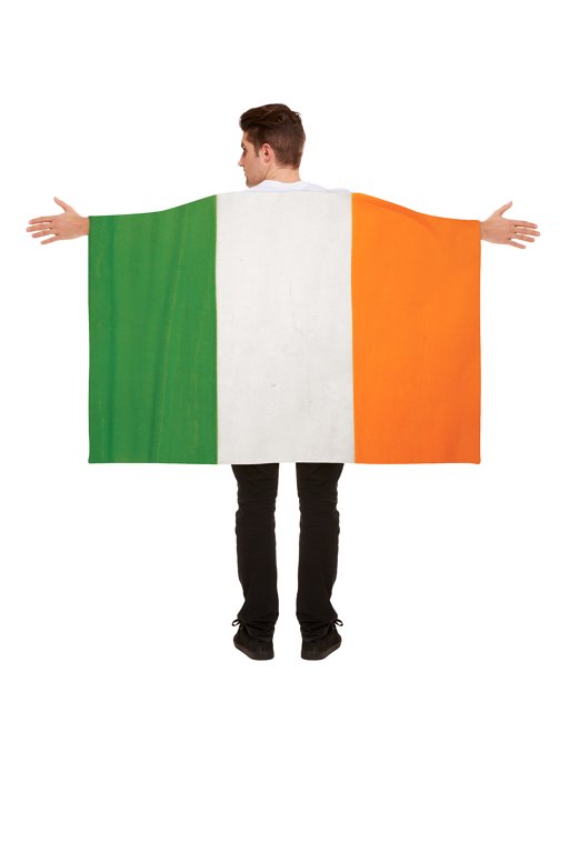 Ireland Flag Cape (5ft x 3ft) Fancy Dress and Sporting Events Accessory