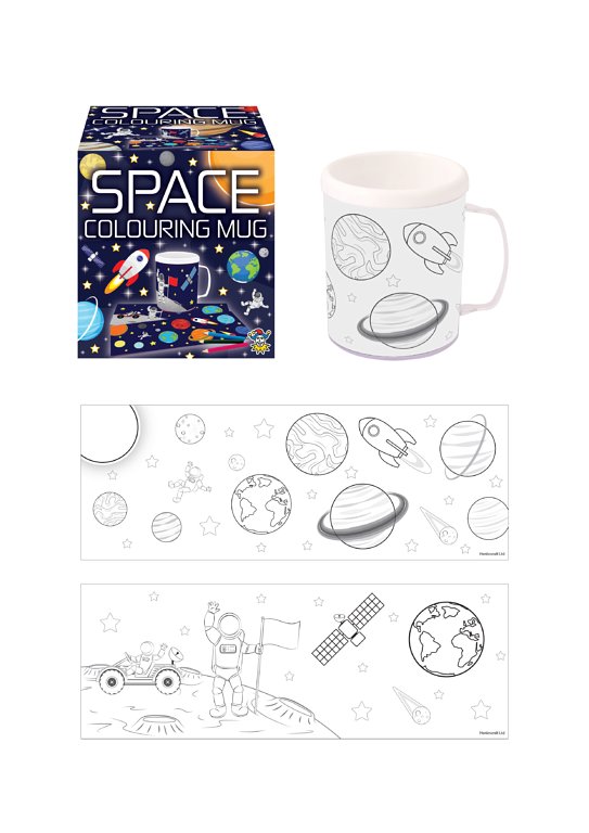 Space Colouring Mug with 2 Assorted Designs