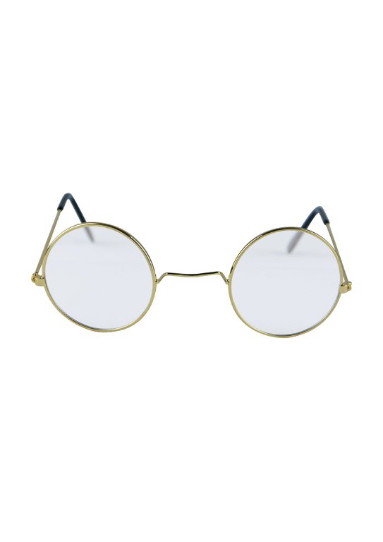Gold Framed Glasses with Clear Lenses (Adult)