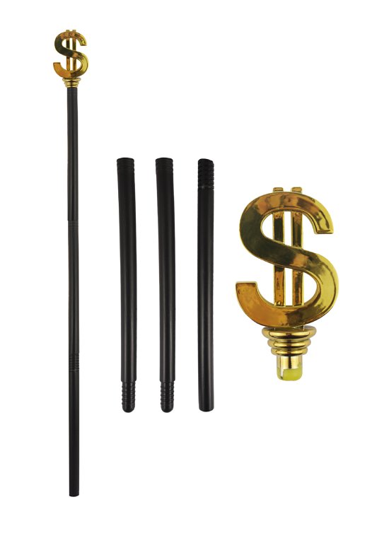 Gold Dollar Topped Cane (4pc)