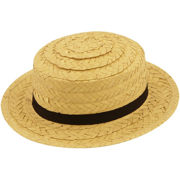 Adult Straw Boater Hat