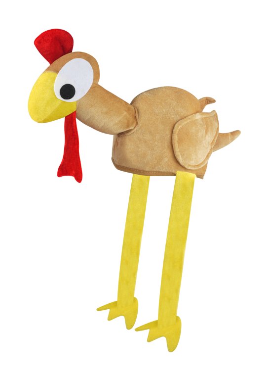 Turkey Hat with Head and Legs (Adult)