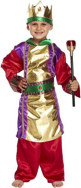 Children's King Costume (Medium / 7-9 Years)