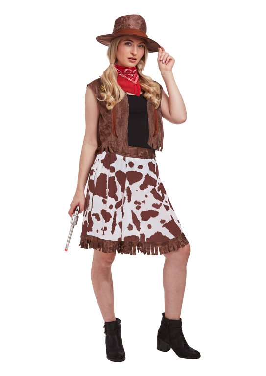 Cowgirl (One Size) Adult Fancy Dress Costume