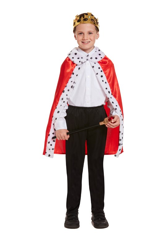 Children's King Cape with Fur Lining (One Size)