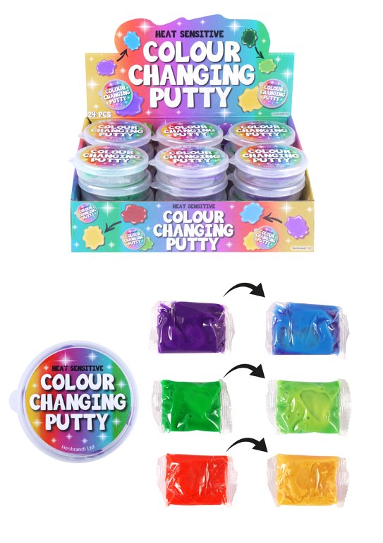 Heat Sensitive Colour Changing Putty (4 Assorted Colours)