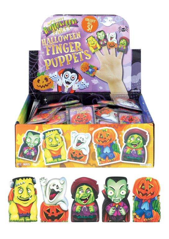 Halloween Finger Puppets (5x3cm) 5 Assorted Designs