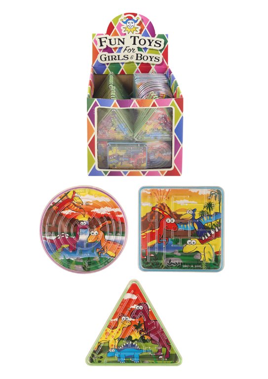 Dinosaur Puzzle Mazes (3 Assorted Shapes and Designs)
