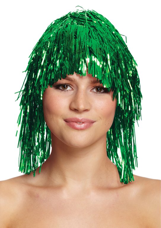 Green Tinsel Wig (20g)