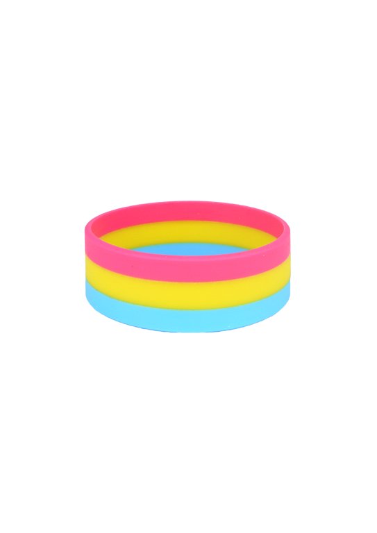 Pansexual Pride Silicone Bracelet (20cm)