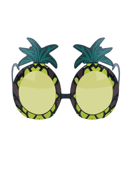 Pineapple Glasses with Yellow Lenses (Adult)