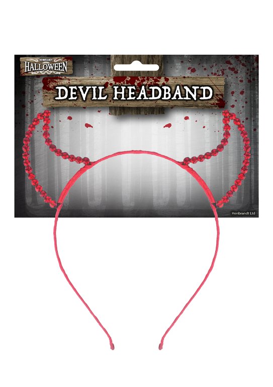 Red Rhinestone Devil Headband Accessory (Adult)