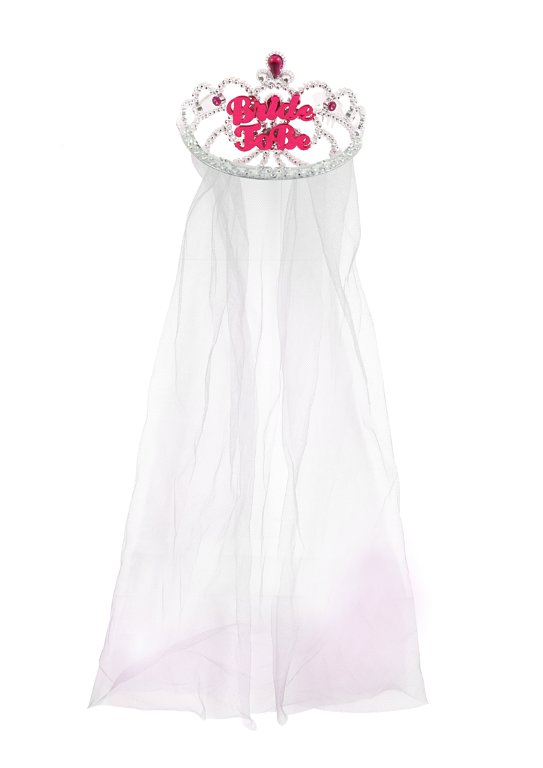 Bride to Be Tiara with Veil (12.5cm) Hen party Accessory