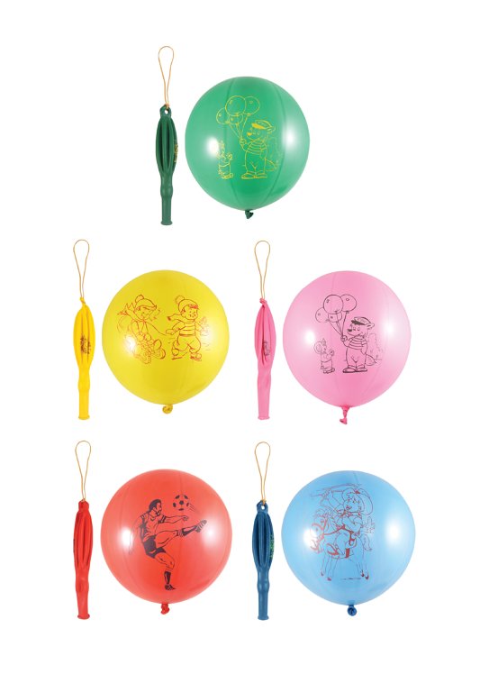 Punch Balloons in 5 Assorted Colours