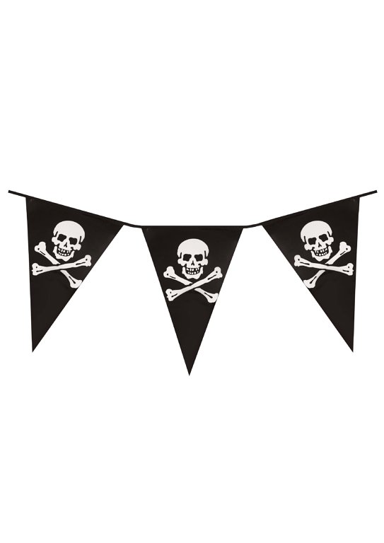 Pirate Skull and Crossbones Bunting 4m (11 Pennants)