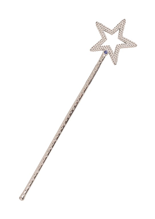 Silver Star Wand (35cm)