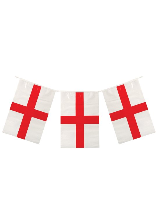 St George Flag Bunting 4m (11 Flags)
