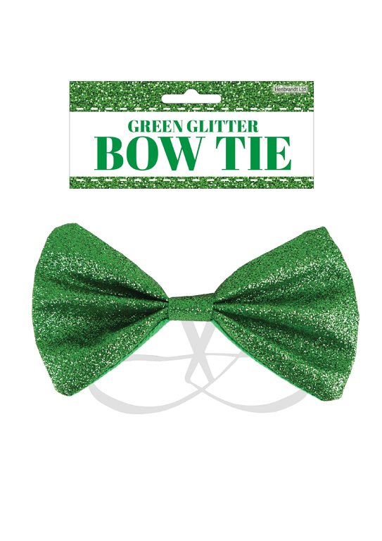 Green Glitter Bow Tie (12x7cm)