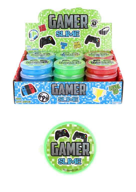Gamer Slime Tubs (7cm x 2cm) 3 Assorted Colours