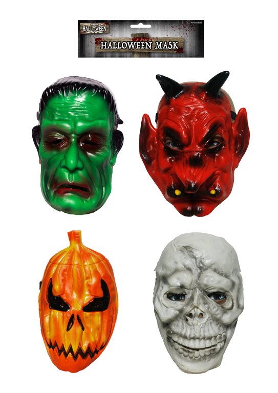 Halloween Horror Face Masks (4 Assorted Designs)