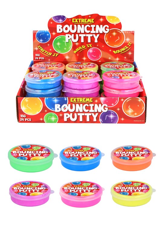 Bouncing Putty (15g) 6 Assorted Colours