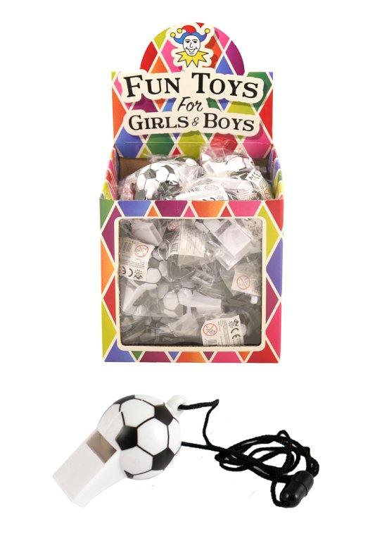 Plastic Football Whistles (6cm)