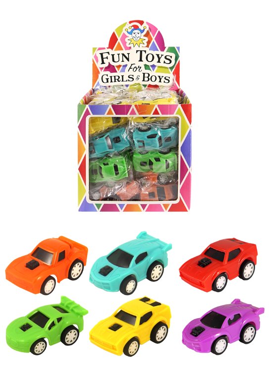 Pull Back Cars (6cm) 4 Designs and 6 Assorted Colours