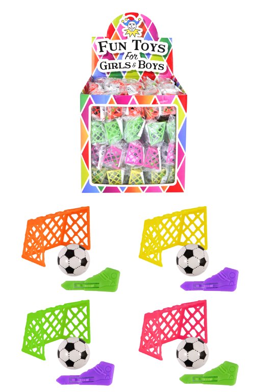 Mini Football Game (Ball/Goal/Shoe) 4 Assorted Colours