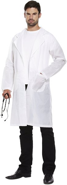 Doctors Coat (One Size) Adult Fancy Dress Costume