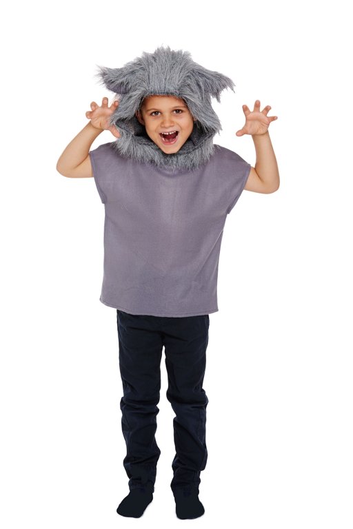 Children's Wolf Costume (Medium / 7-9 Years)