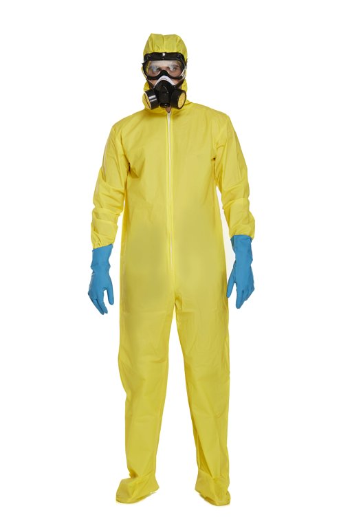 Yellow Protective Suit (One Size) Adult Fancy Dress Costume
