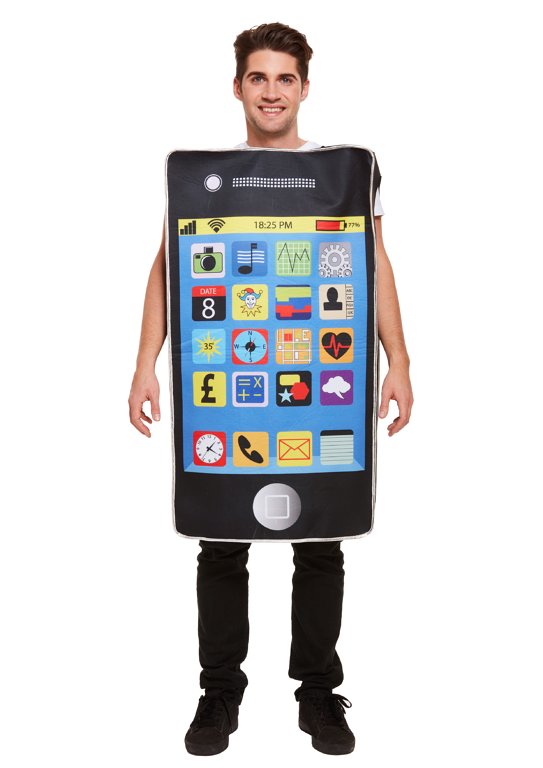 Smartphone (One Size) Adult Fancy Dress Costume