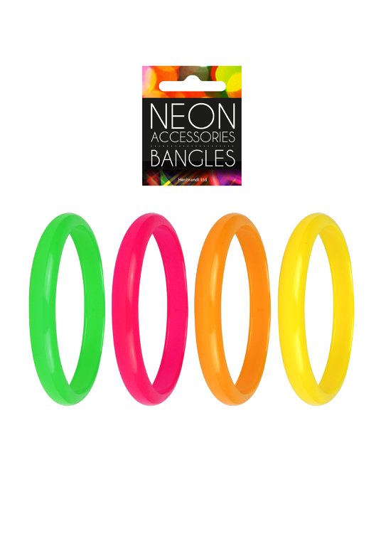Neon Bangles (15cm) 4 Assorted Colours