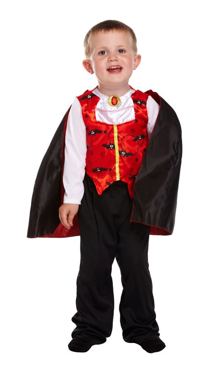 Deluxe Vampire Fancy Dress Costume (Toddler / 3 Years)