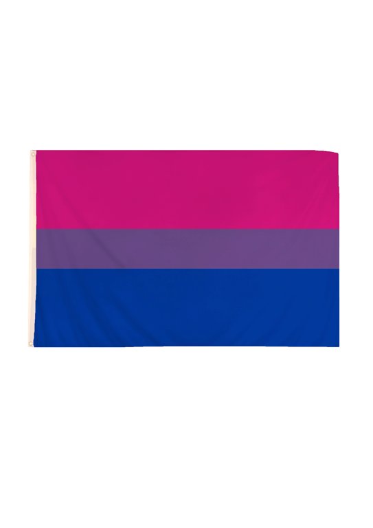 Bisexual Pride / Bi Pride LGBTQ+ Flag (5ft x 3ft) Polyester, double stitche...