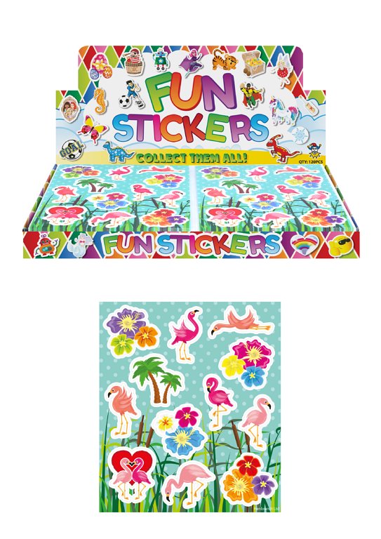 Flamingo Sticker Sheets (10cm x 11.5cm)