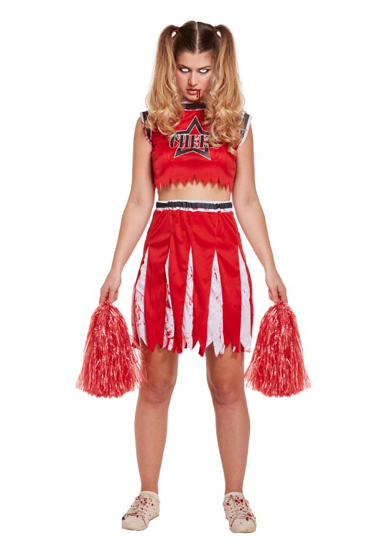 Zombie Cheerleader (One Size) Adult Fancy Dress Costume