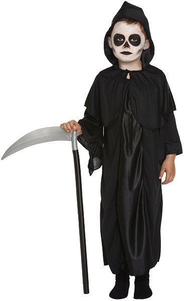 Children's Black Reaper Costume (Medium / 7-9 Years)