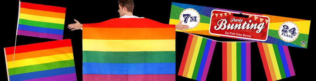 Henbrandt Large Gay Pride Flag 5ft x 3ft